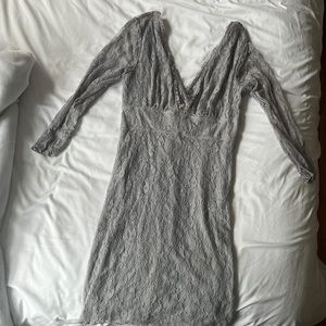 Free people grey/purple dress